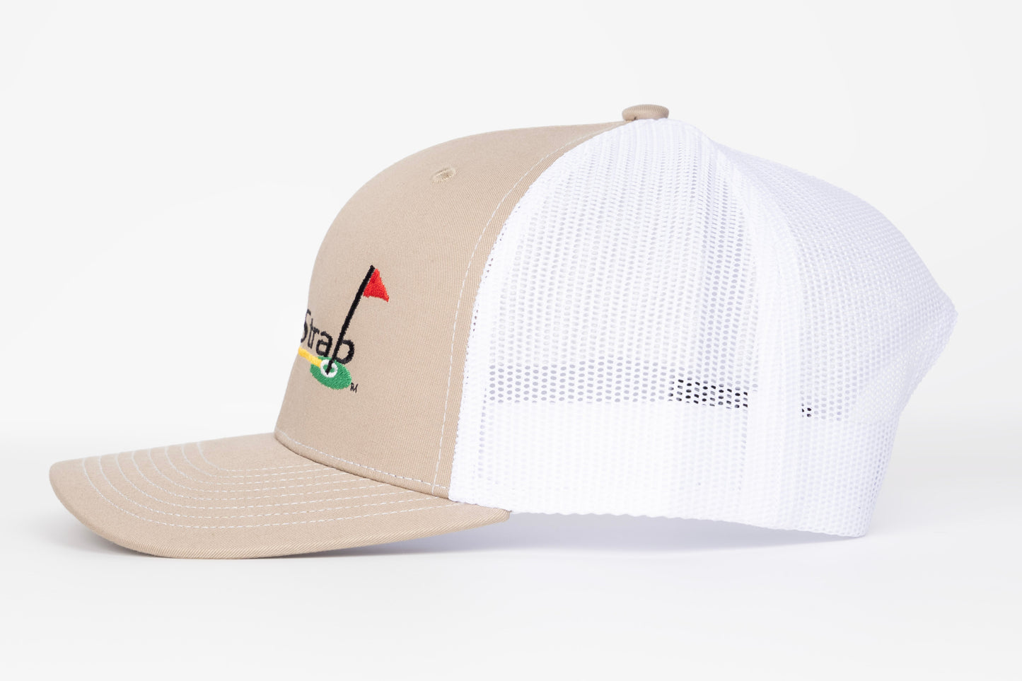 Richardson 112 Snap Back Trucker Hat - Khaki/White
