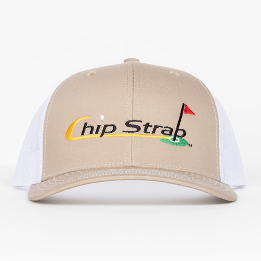 Richardson 112 Snap Back Trucker Hat - Khaki/White